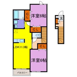 ベンファーターの物件間取画像